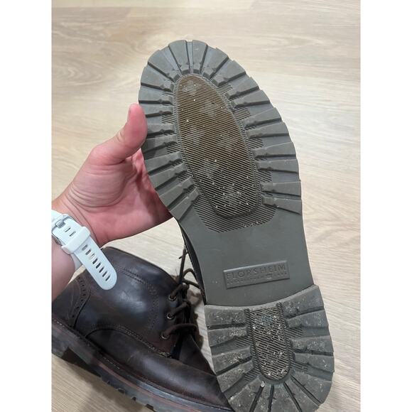 Men's-Florsheim-11875-Designer-Fenway‎ Chukka-Brown-Leather-Shoes-Boots-11 M - Picture 4 of 5